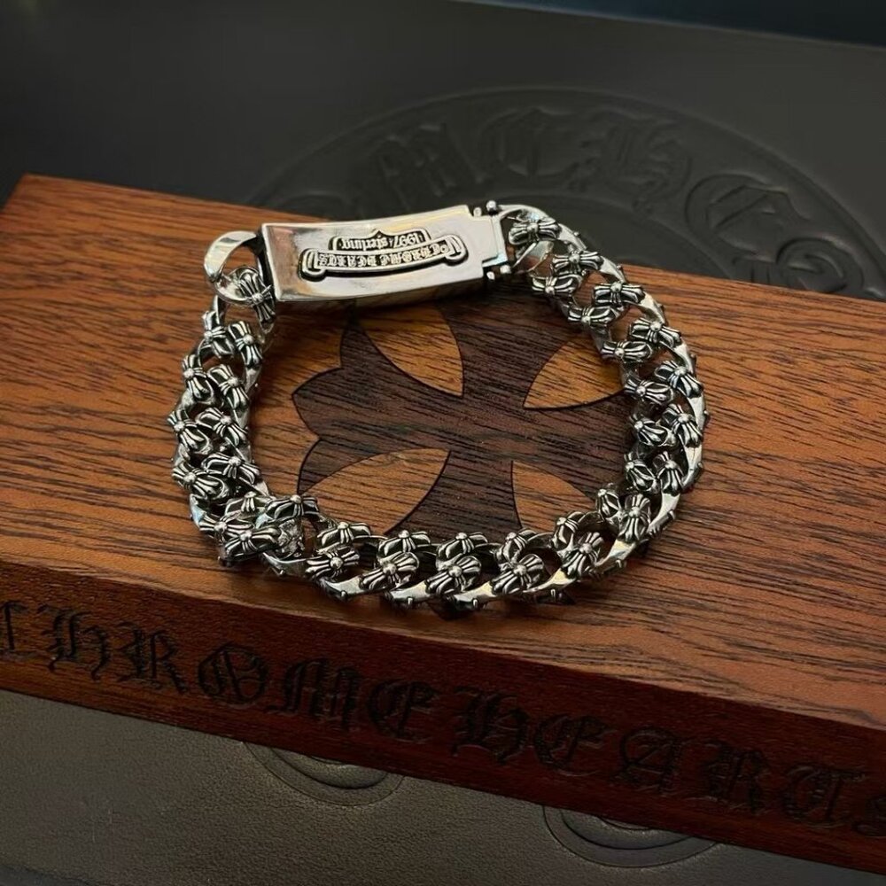 Chrome Hearts Bracelet OG Style 925 Silver Chain